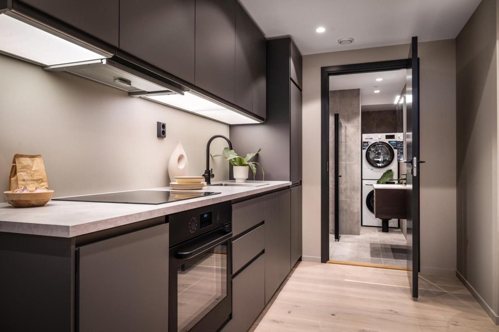 Brand New Apartment For Up To Six People 베르겐 외부 사진